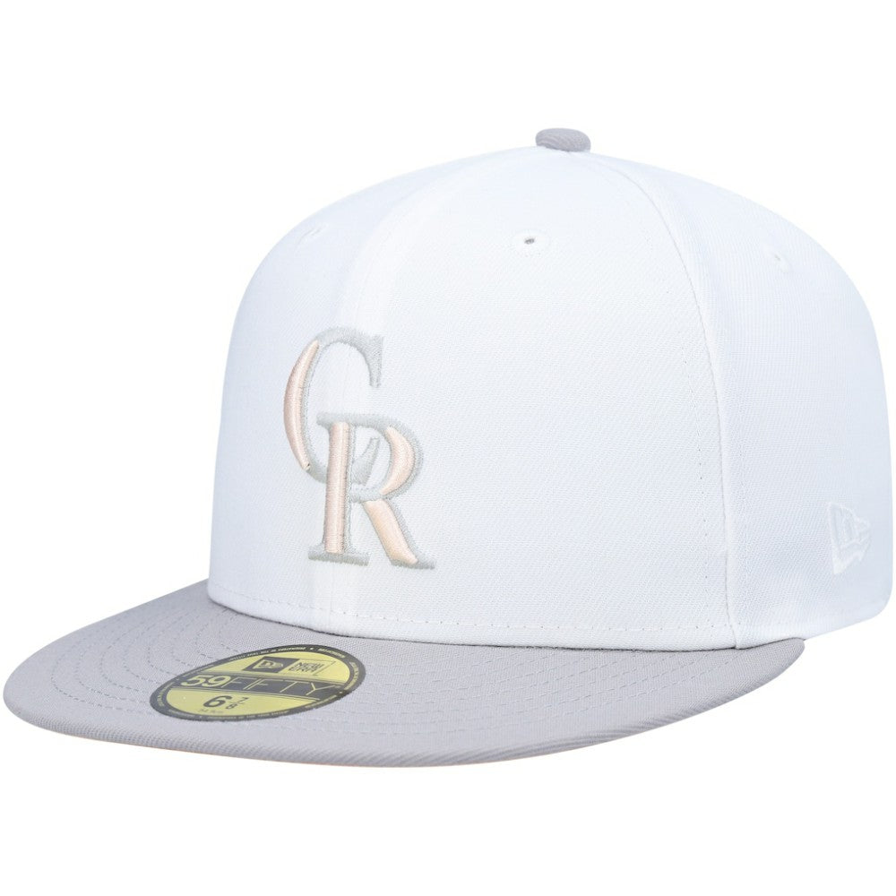 Colorado Rockies 2007 World Series Side Patch Undervisor 59FIFTY Fitted Hat White/Gray
