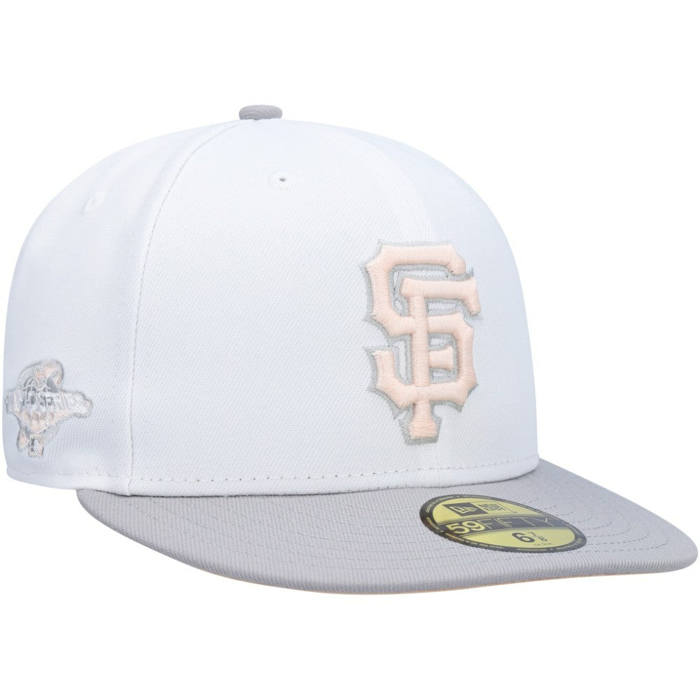 San Francisco Giants 2002 World Series Side Patch Undervisor 59FIFTY Fitted Hat White/Gray