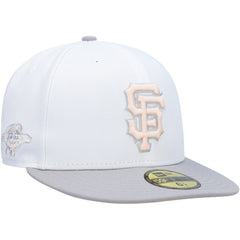 San Francisco Giants 2002 World Series Side Patch Undervisor 59FIFTY Fitted Hat White/Gray
