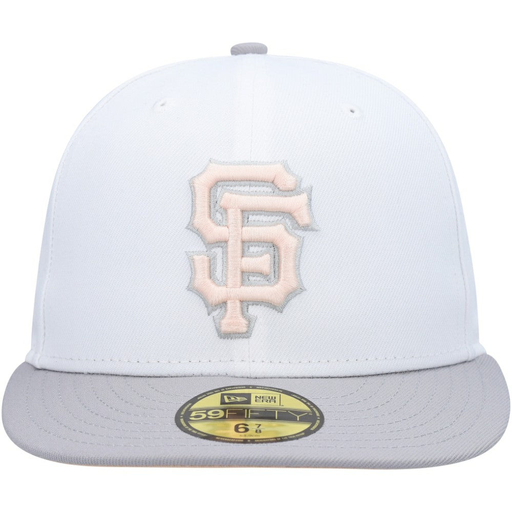San Francisco Giants 2002 World Series Side Patch Undervisor 59FIFTY Fitted Hat White/Gray
