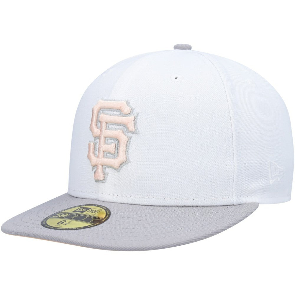 San Francisco Giants 2002 World Series Side Patch Undervisor 59FIFTY Fitted Hat White/Gray