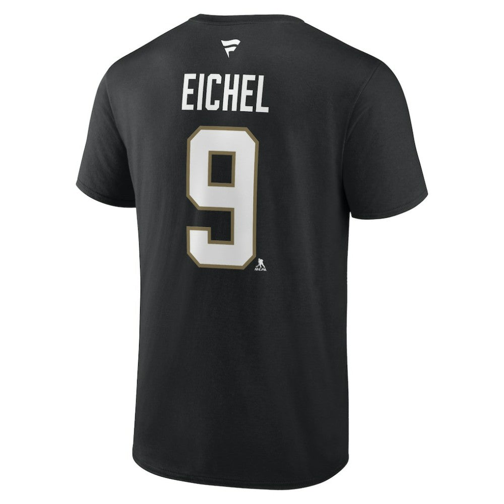 Jack Eichel Vegas Golden Knights Fanatics Authentic Stack Name & Number T-Shirt - Black T-shirts