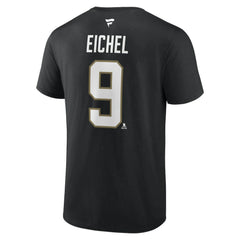 Jack Eichel Vegas Golden Knights Fanatics Authentic Stack Name & Number T-Shirt - Black T-shirts