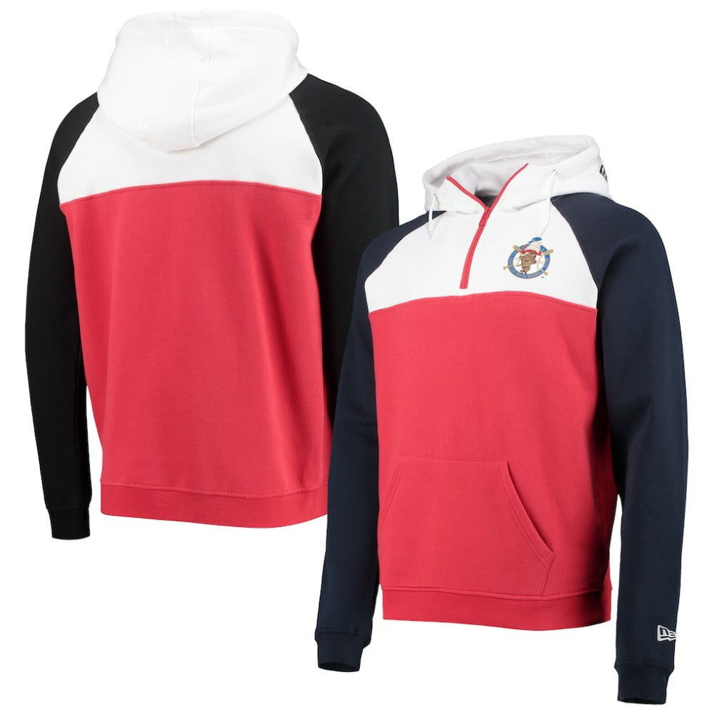 Washington Nationals Cooperstown Collection Quarter-Zip Hoodie Jacket Red/White