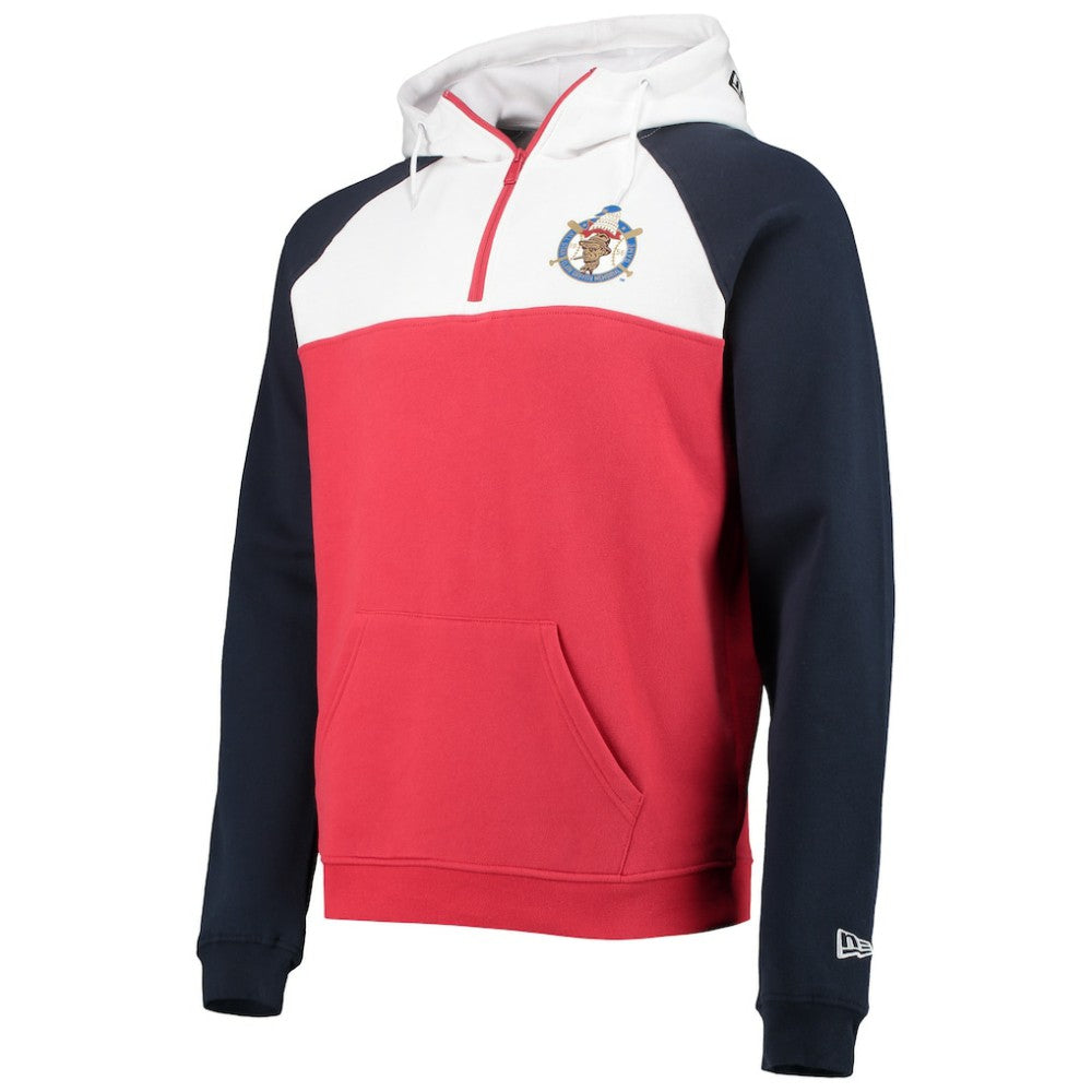 Washington Nationals Cooperstown Collection Quarter-Zip Hoodie Jacket Red/White