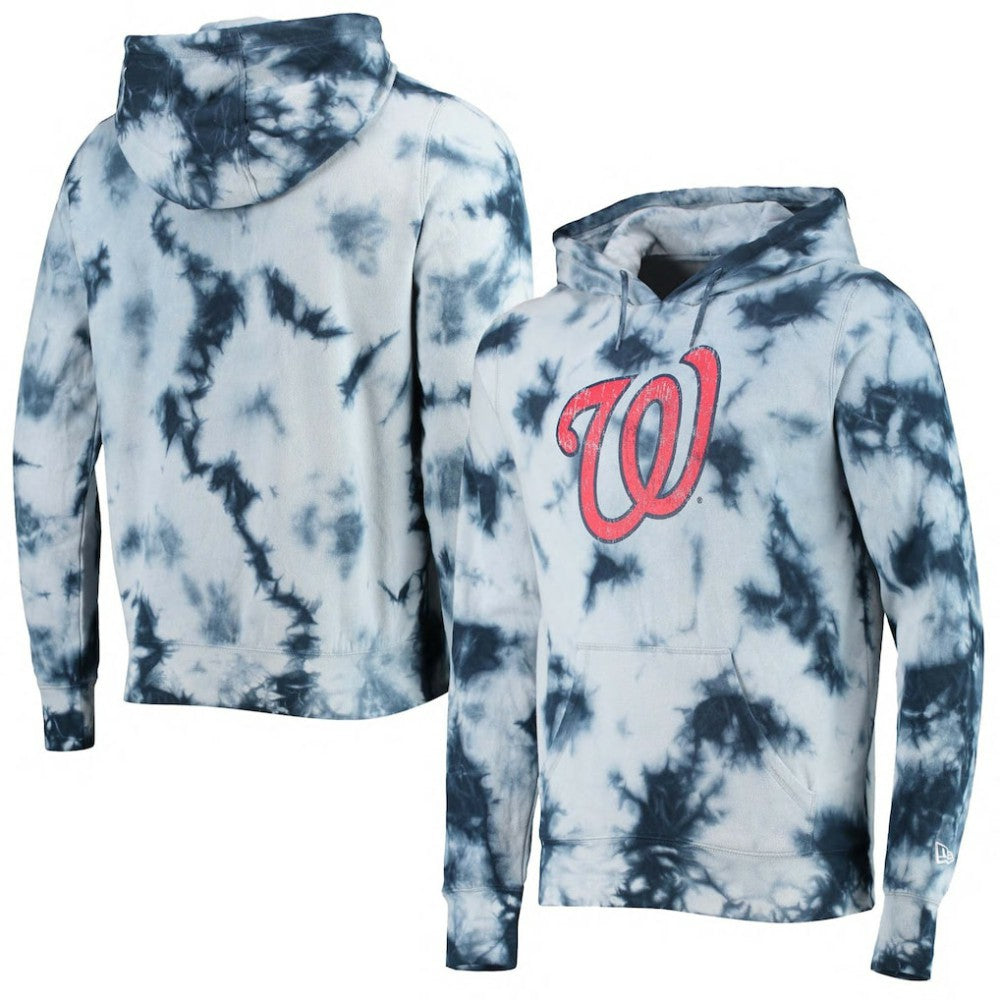 Washington Nationals Tie-Dye Pullover Hoodie Navy