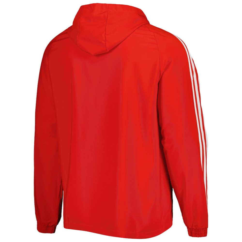 Bayern Munich DNA Raglan Full-Zip Hoodie Windbreaker Jacket - Red cheap