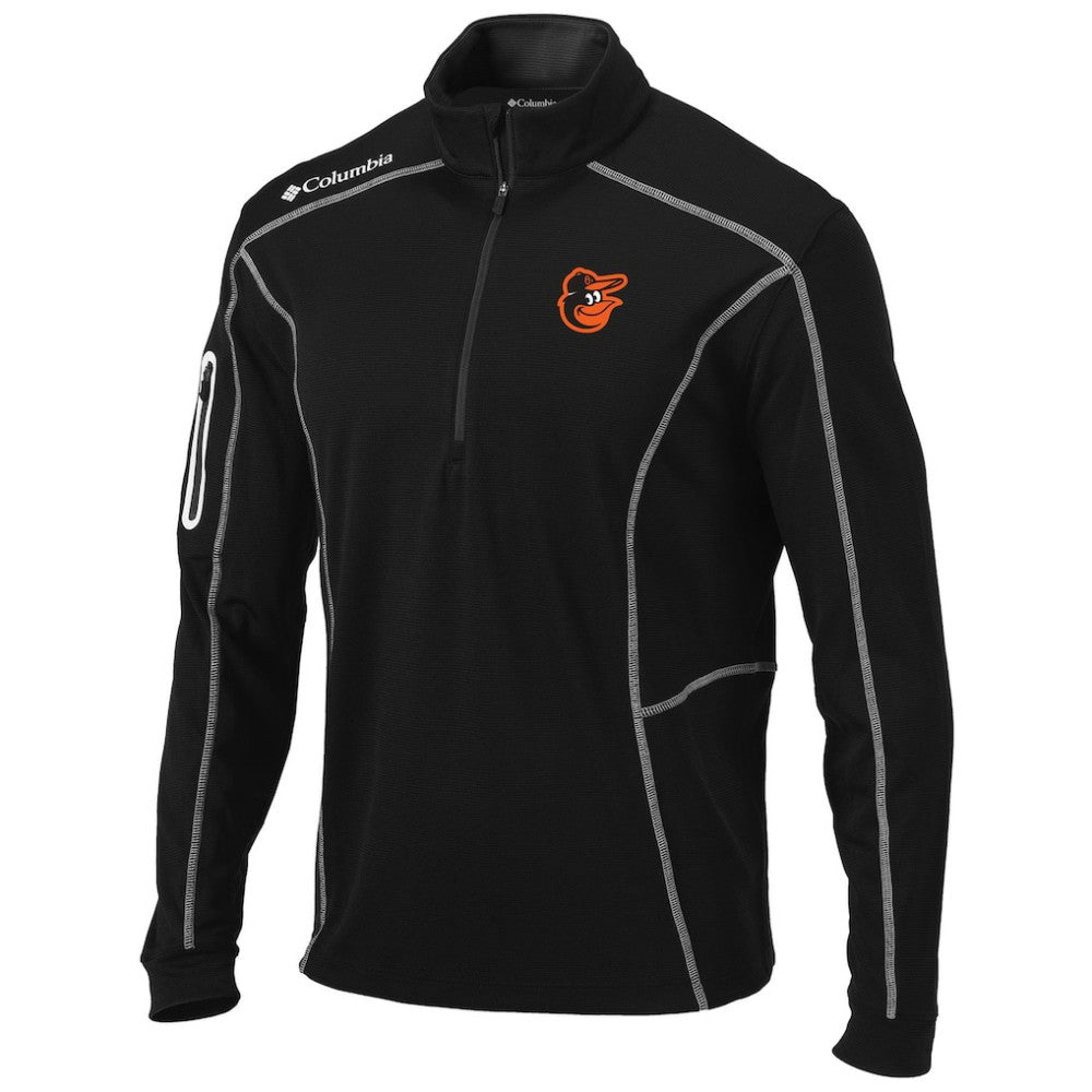 Baltimore Orioles Shotgun Omni-Wick Quarter-Zip Pullover Jacket Black