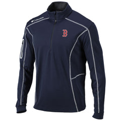 Boston Red Sox Shotgun Omni-Wick Quarter-Zip Pullover Jacket Navy