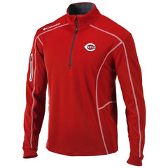 Cincinnati Reds Shotgun Omni-Wick Quarter-Zip Pullover Jacket Red