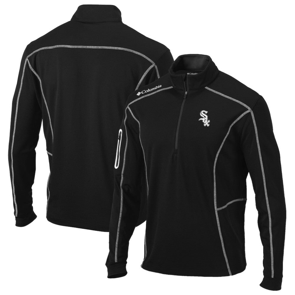 Chicago White Sox Shotgun Omni-Wick Quarter-Zip Pullover Jacket Black