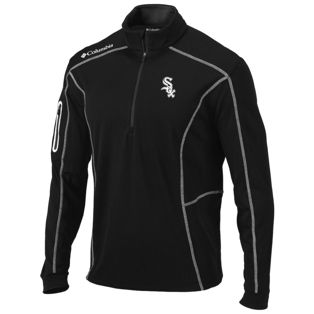 Chicago White Sox Shotgun Omni-Wick Quarter-Zip Pullover Jacket Black
