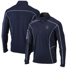 Milwaukee Brewers Shotgun Omni-Wick Quarter-Zip Pullover Jacket Navy