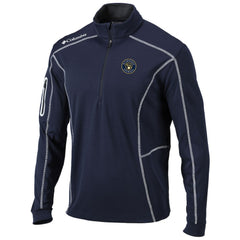 Milwaukee Brewers Shotgun Omni-Wick Quarter-Zip Pullover Jacket Navy
