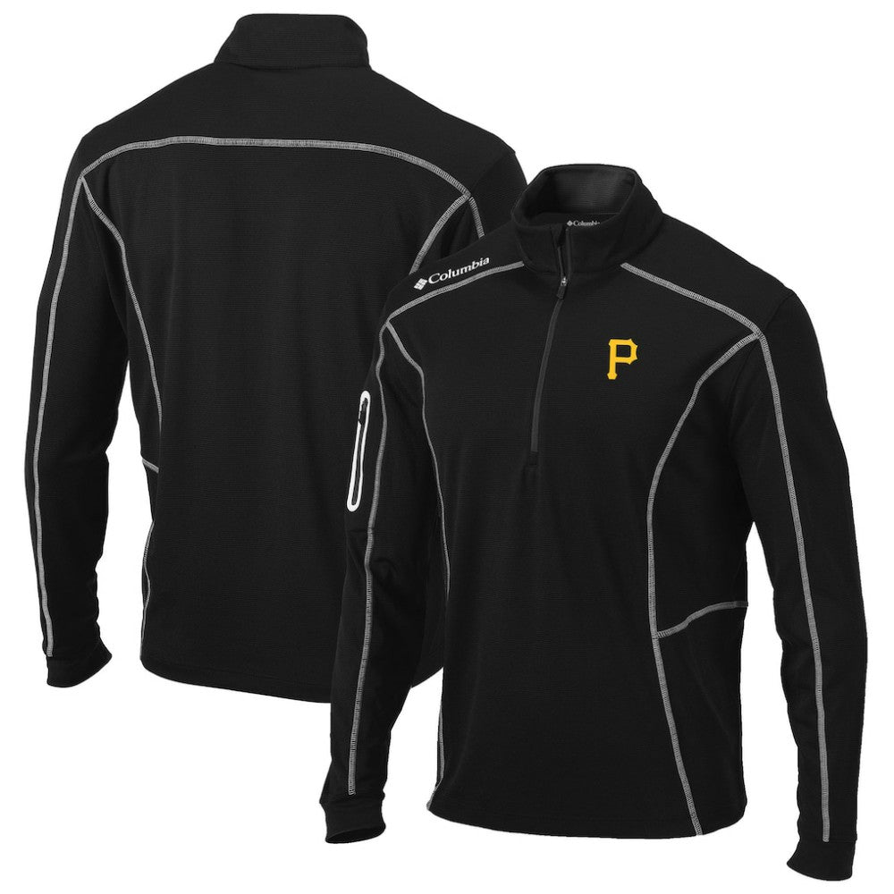 Pittsburgh Pirates Shotgun Omni-Wick Quarter-Zip Pullover Jacket Black