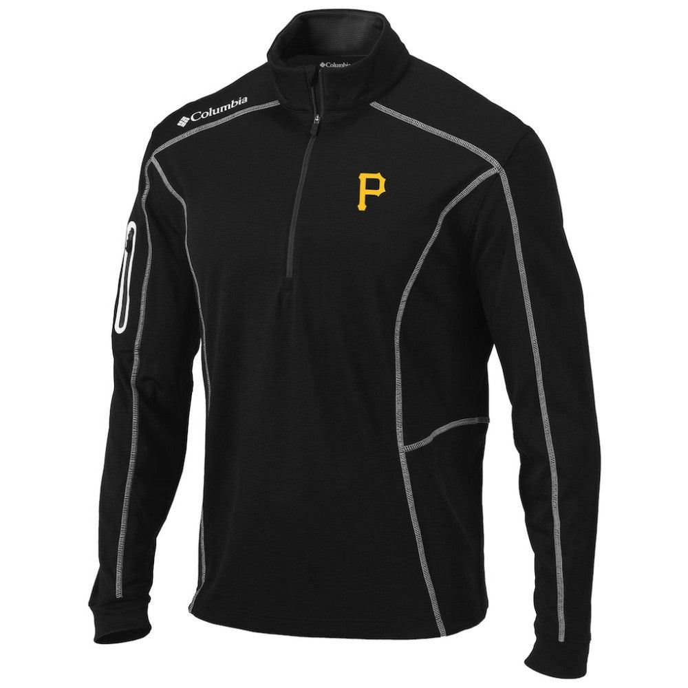 Pittsburgh Pirates Shotgun Omni-Wick Quarter-Zip Pullover Jacket Black