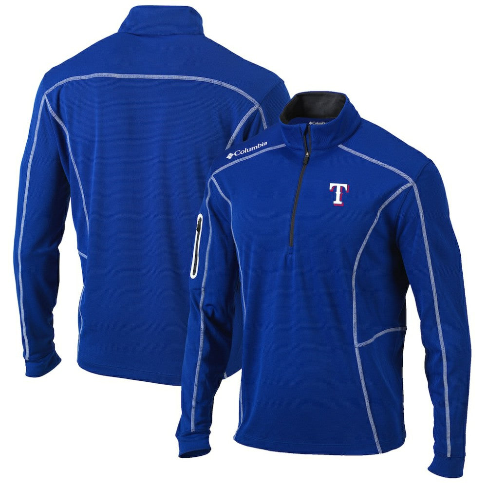 Texas Rangers Shotgun Omni-Wick Quarter-Zip Pullover Jacket Royal