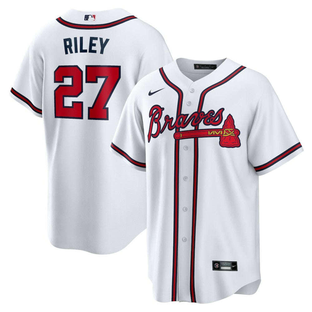 Austin Riley Atlanta Braves Home Replica Player Jersey White