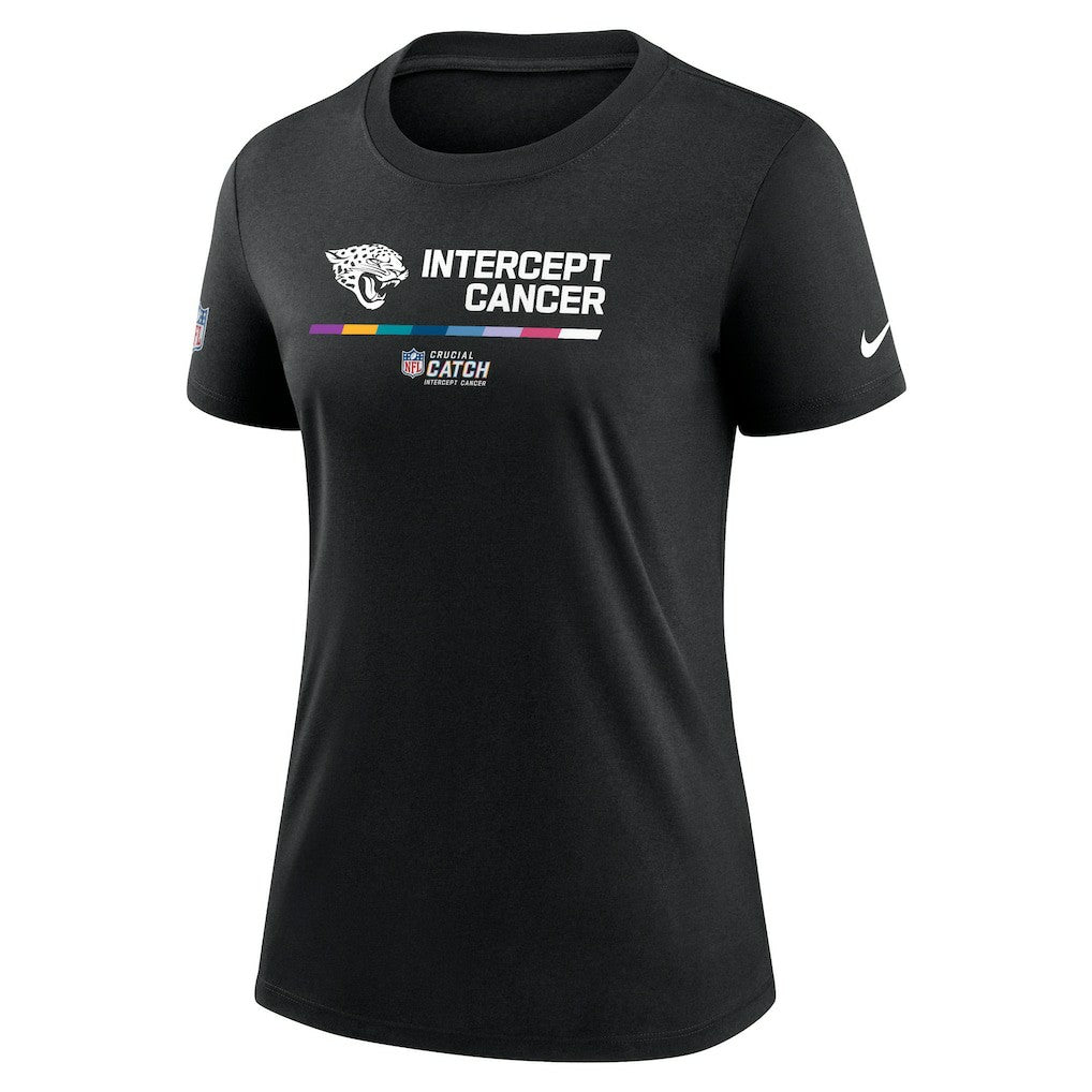 Jacksonville Jaguars Women's NFL Crucial Catch Performance T-Shirt - Black discount