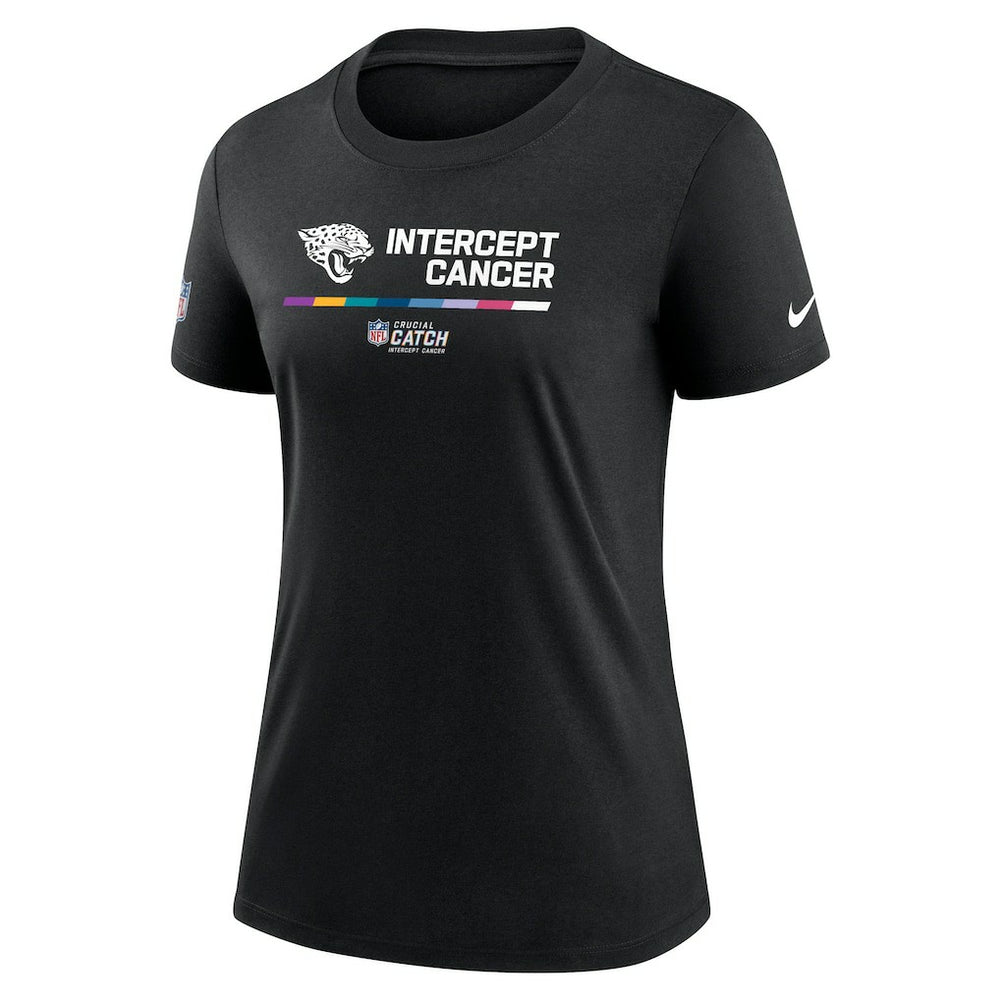 Jacksonville Jaguars Women's NFL Crucial Catch Performance T-Shirt - Black discount