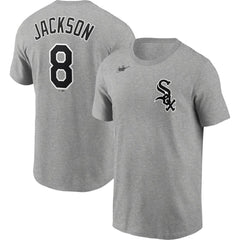 Bo Jackson Chicago White Sox Cooperstown Collection Name & Number T-Shirt Heathered Gray