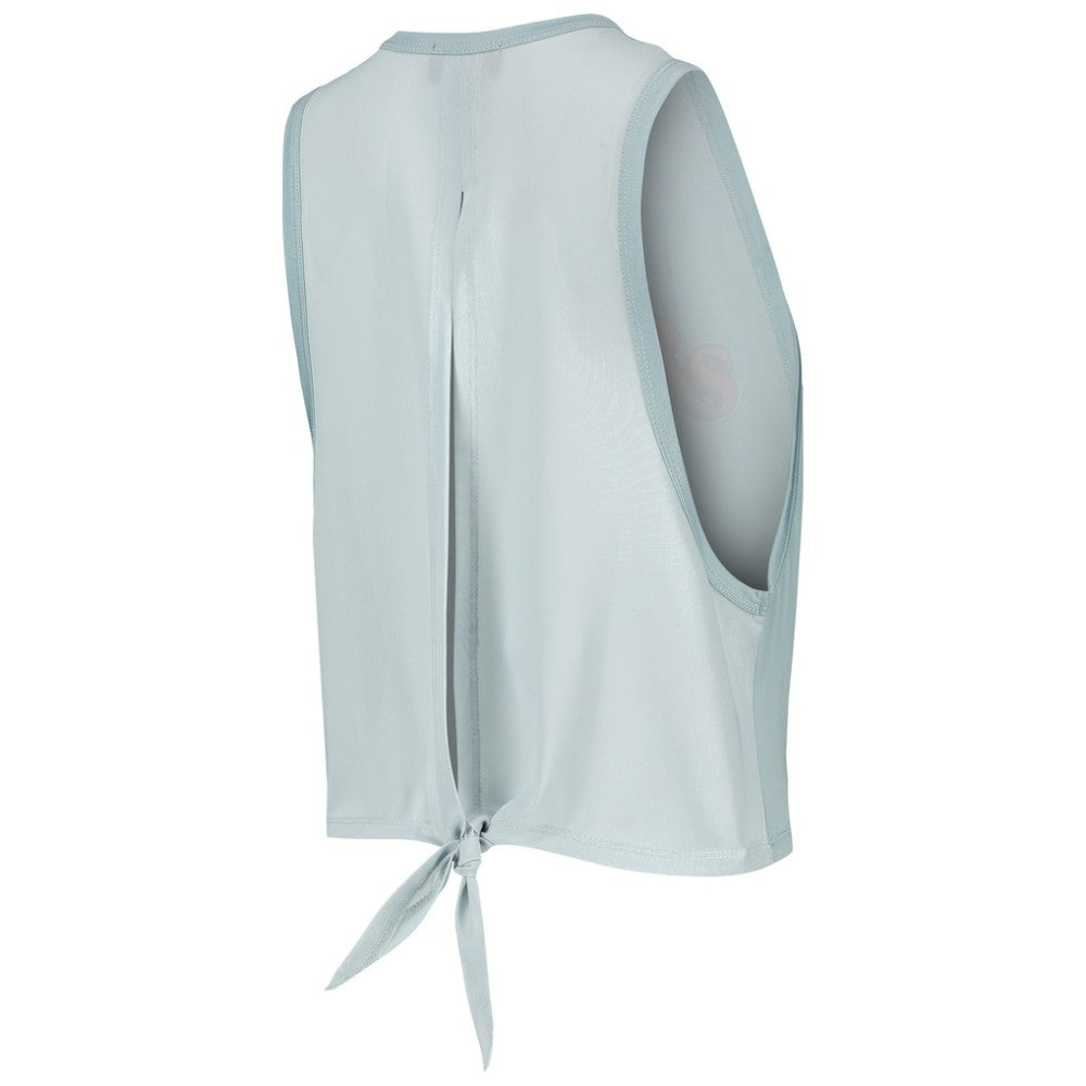 Detroit Tigers The Wild Collective Women's Open Back Twist-Tie Tank Top Light Blue