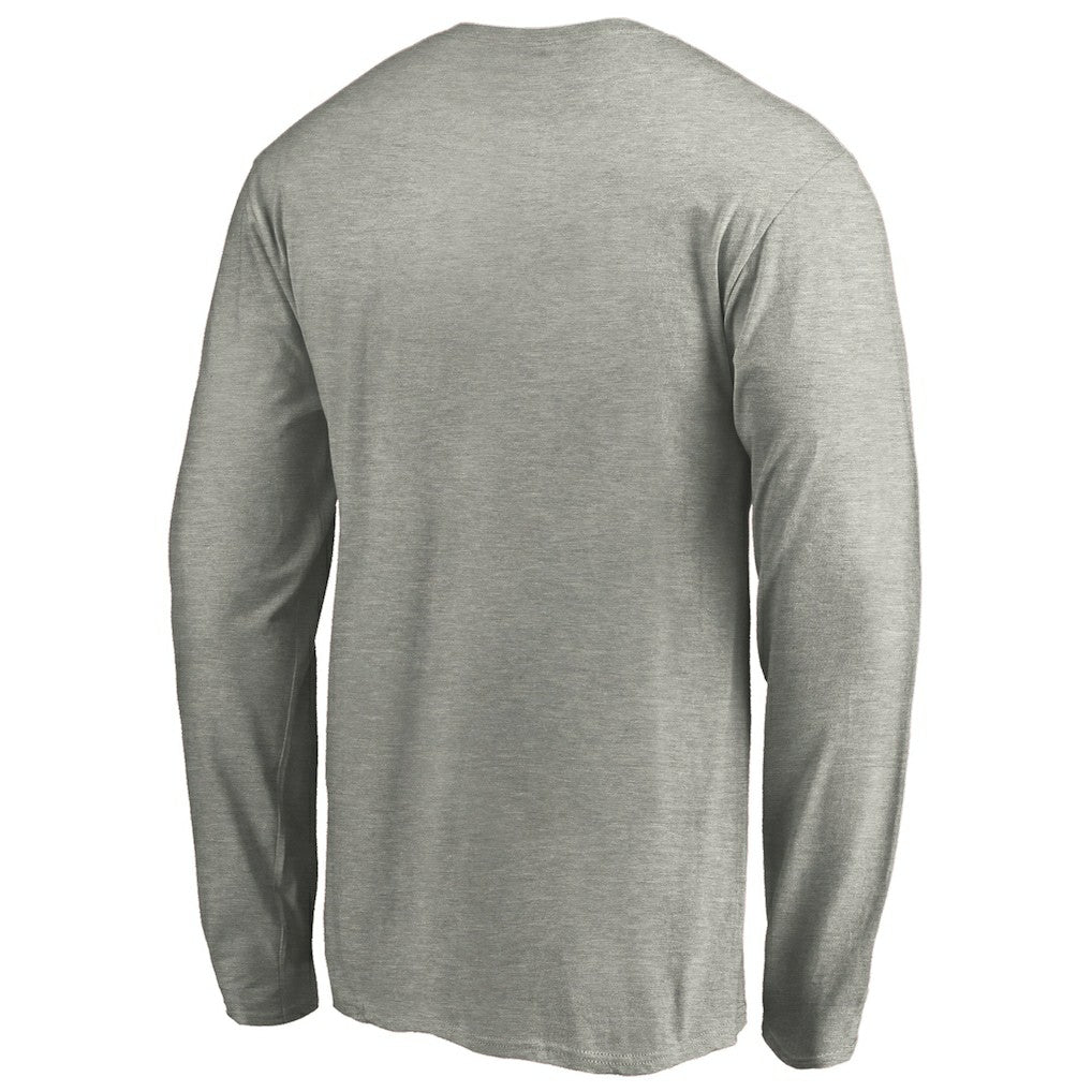 Chicago Bulls Alternate Team Logo Long Sleeve T-Shirt sale - Heathered Gray discount
