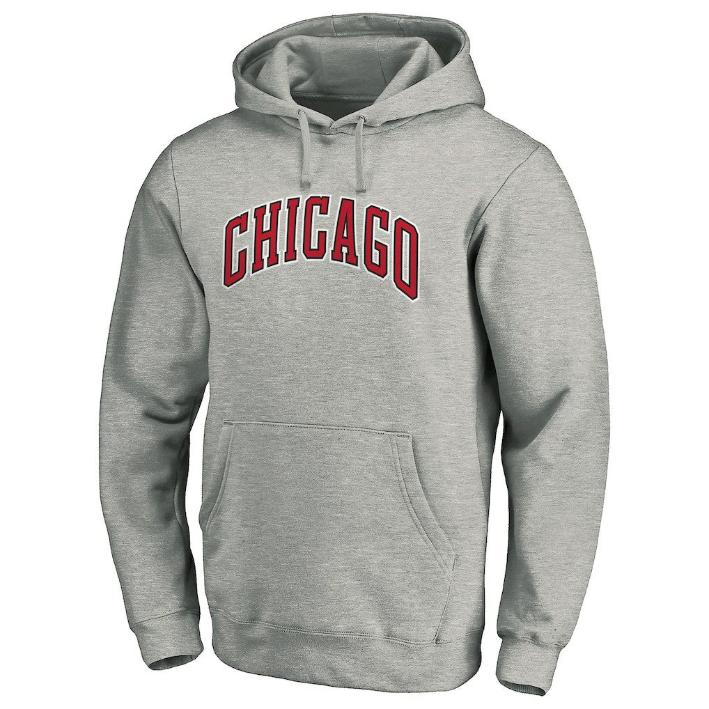 Chicago Bulls Alternate Logo Pullover Hoodie - Heather Gray for sale