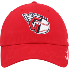 Cleveland Guardians Women's Team Miata Clean Up Adjustable Hat Red