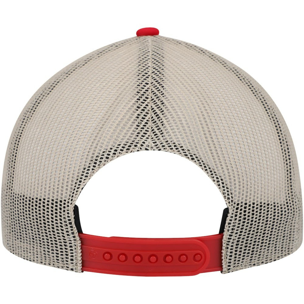 Washington Nationals Rawhide Trucker Snapback Hat Red/Natural