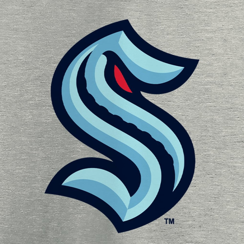Seattle Kraken Primary Logo T-Shirt - Heathered Gray T-shirts