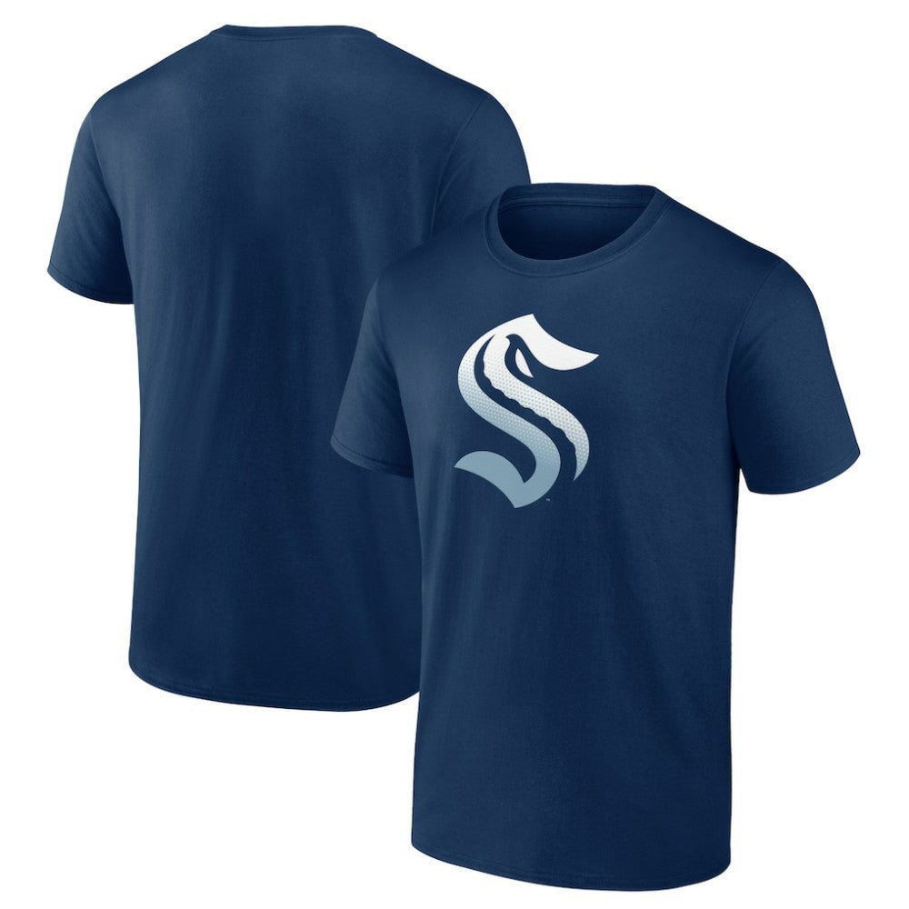 Seattle Kraken Gradient Logo T-Shirt - Deep Sea Blue T-shirts