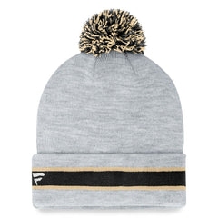 New Orleans Saints Cuffed Knit Hat with Pom - Heather Gray discount