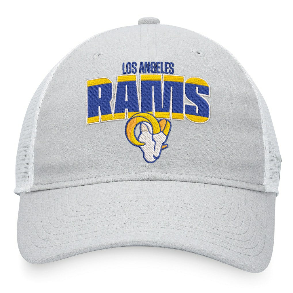Los Angeles Rams Trucker Snapback Hat - Heather Gray/White sale