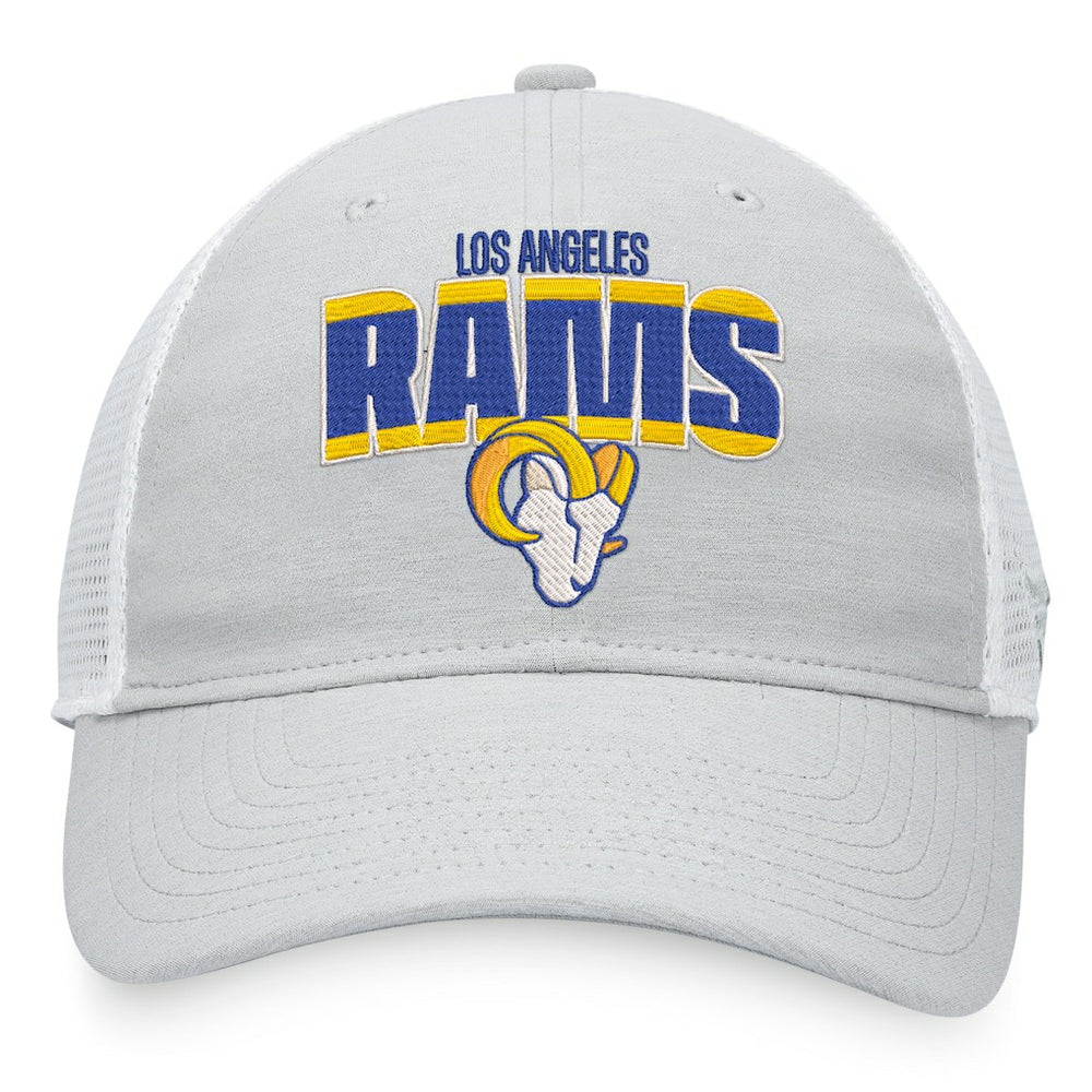Los Angeles Rams Trucker Snapback Hat - Heather Gray/White sale