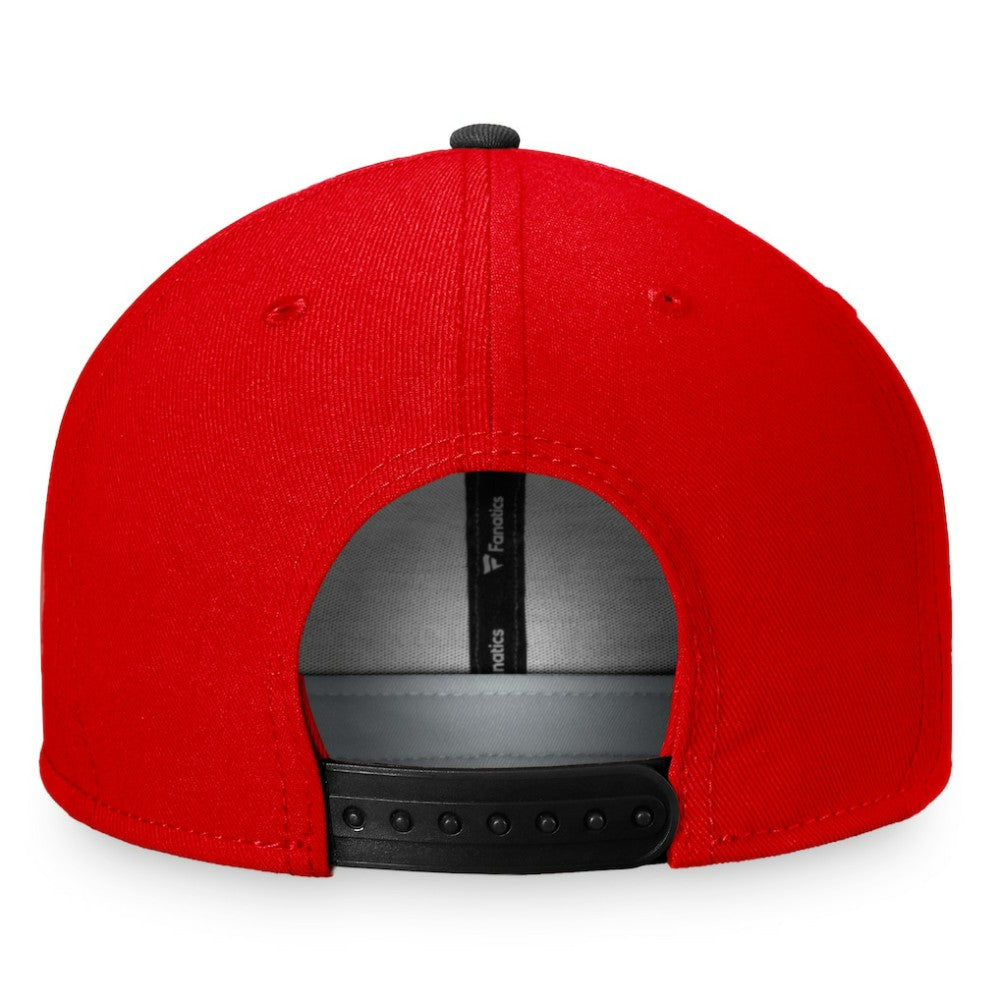 Chicago Blackhawks Fanatics Iconic Color Blocked Snapback Hat - Red/Black Hats