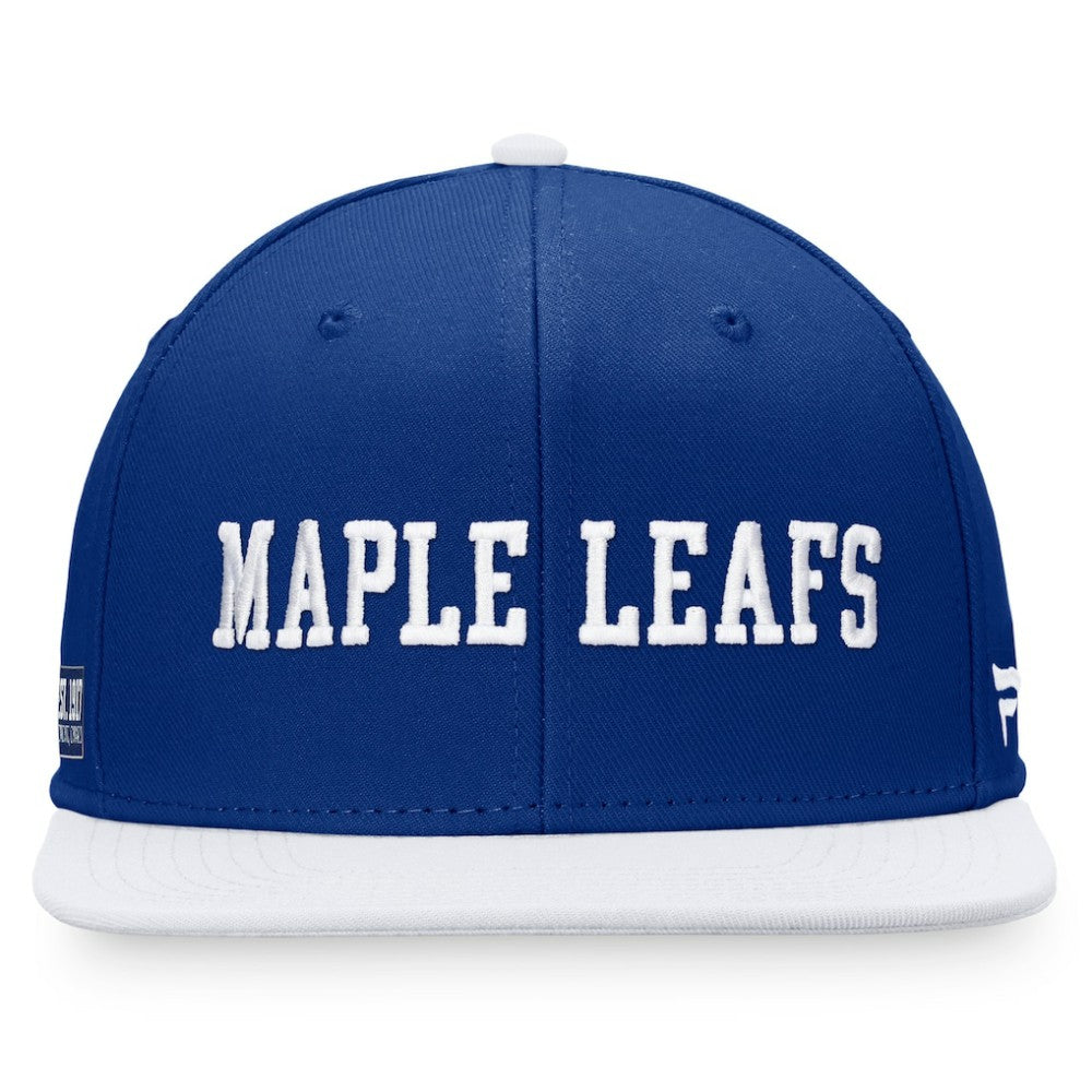 Toronto Maple Leafs Fanatics Iconic Color Blocked Snapback Hat - Blue/White Hats