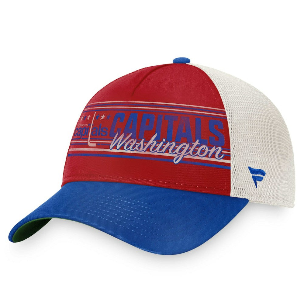 Washington Capitals Fanatics True Classic Retro Trucker Snapback Hat - Red/Royal Hats