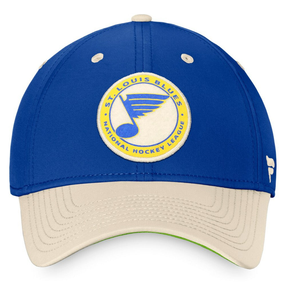 St. Louis Blues Fanatics True Classics Retro Flex Hat - Royal/Khaki Hats