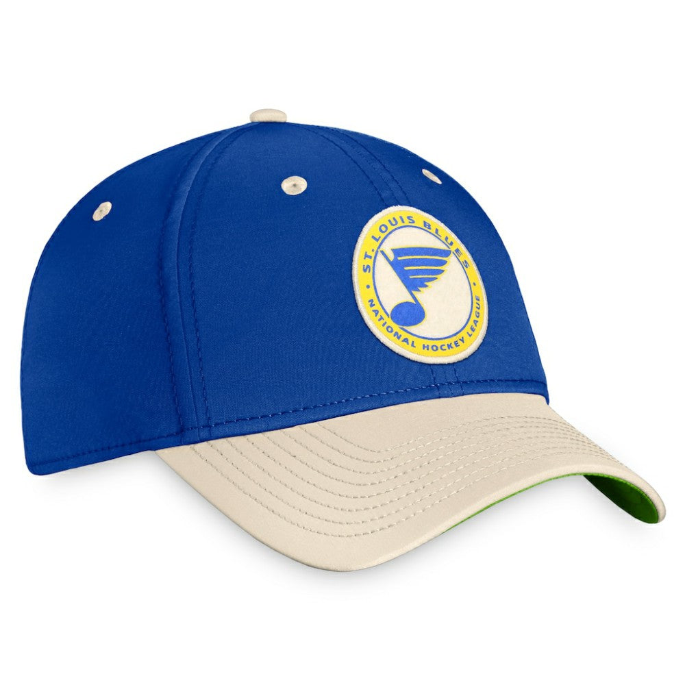 St. Louis Blues Fanatics True Classics Retro Flex Hat - Royal/Khaki Hats