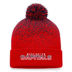 Washington Capitals Fanatics Iconic Gradient Cuffed Knit Hat with Pom - Red Hats