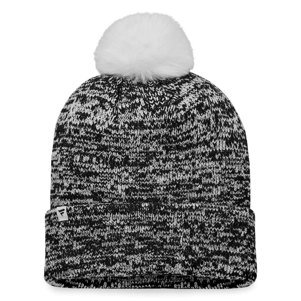 Ottawa Senators Fanatics Women's Glimmer Cuffed Knit Hat with Pom - Black Hats