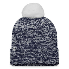 Seattle Kraken Fanatics Women's Glimmer Cuffed Knit Hat with Pom - Deep Sea Blue Hats