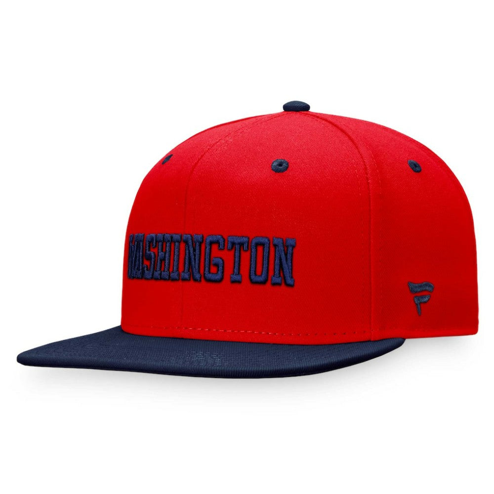 Washington Capitals Fanatics Heritage City Two-Tone Snapback Hat - Red/Navy Hats