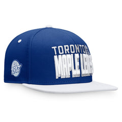 Toronto Maple Leafs Fanatics Heritage Retro Two-Tone Snapback Hat - Blue/White Hats