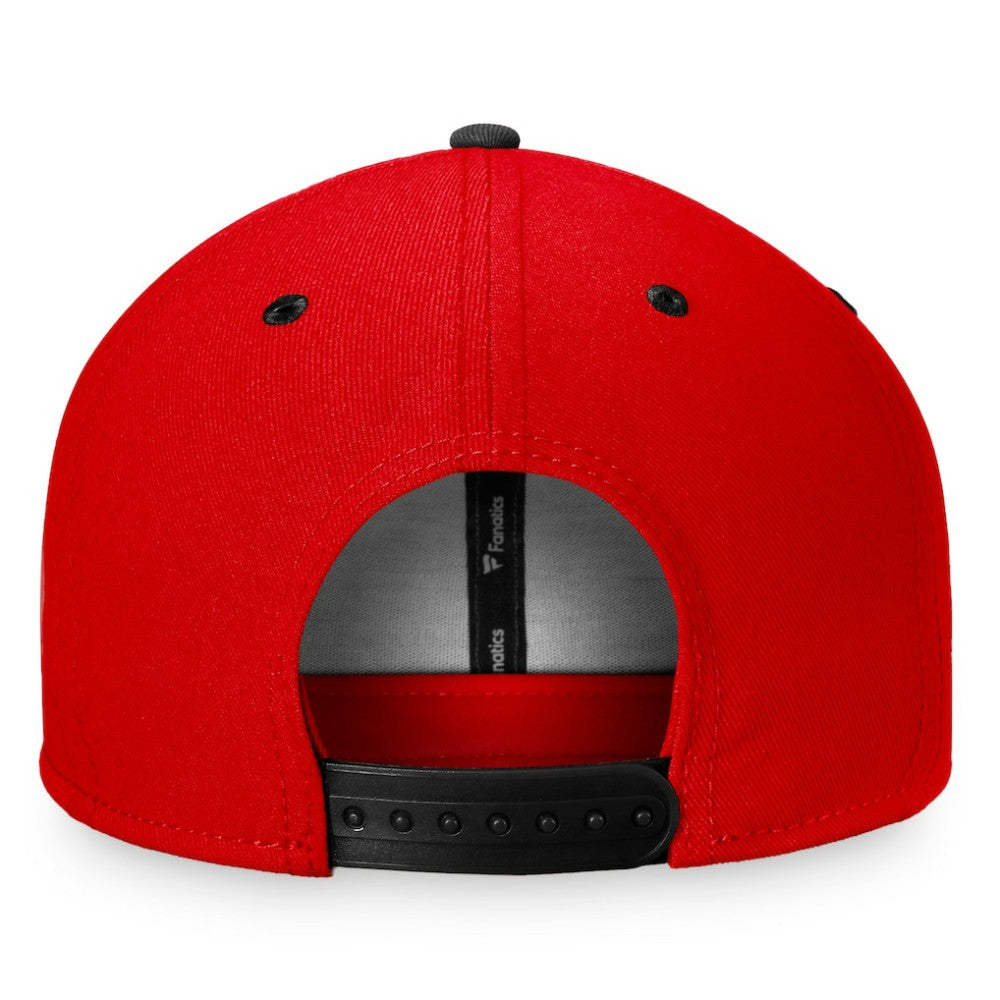 Chicago Blackhawks Fanatics Heritage Retro Two-Tone Snapback Hat - Red/Black Hats
