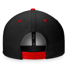 Chicago Blackhawks Fanatics Heritage Retro Two-Tone Snapback Hat - Black/Red Hats