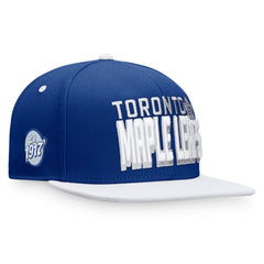 Toronto Maple Leafs Fanatics Heritage Retro Two-Tone Snapback Hat - Blue/White Hats