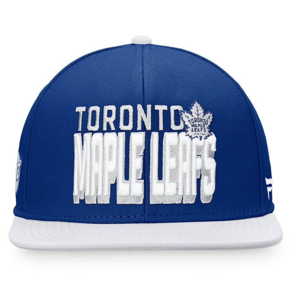 Toronto Maple Leafs Fanatics Heritage Retro Two-Tone Snapback Hat - Blue/White Hats