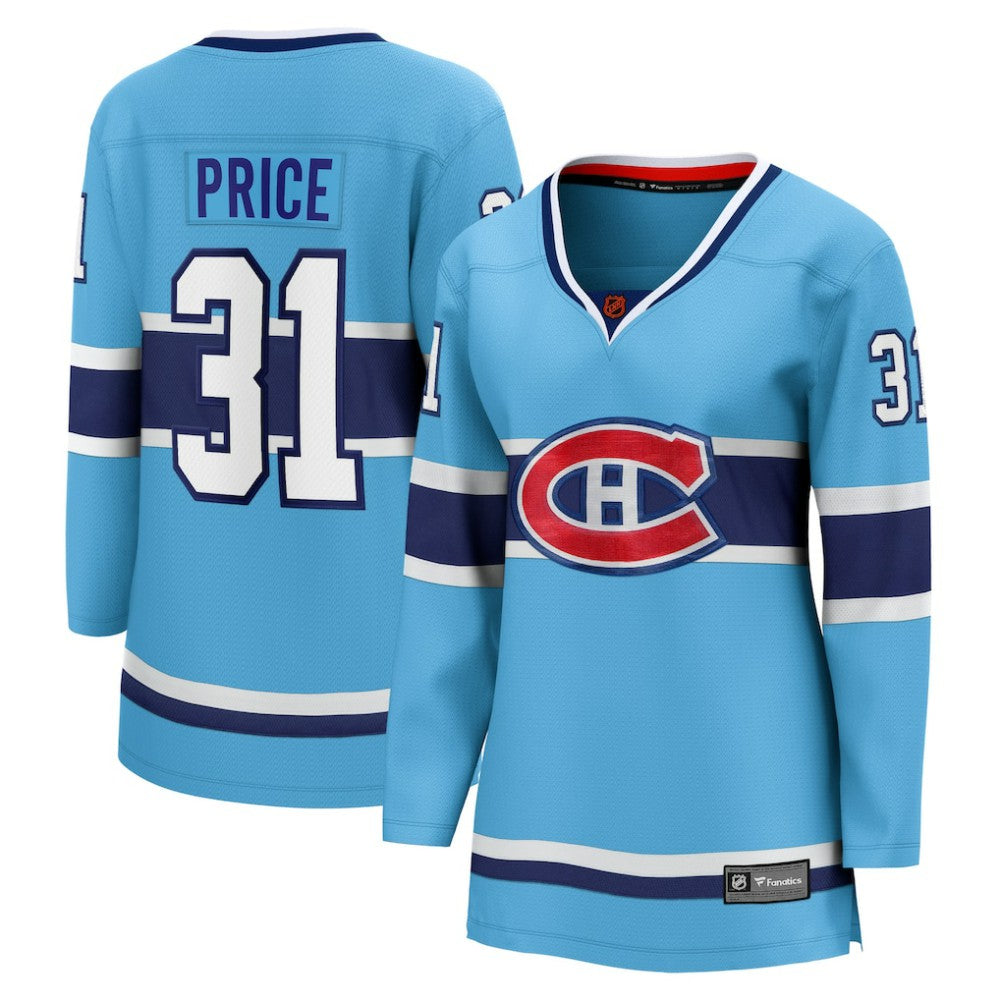 Carey Price Montreal Canadiens Fanatics Women's Special Edition 2.0 Breakaway Player Jersey - Light Blue Jerseys